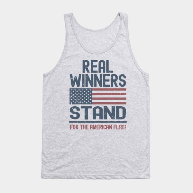 Real Winners Stand For The American Flag Tank Top by Etopix